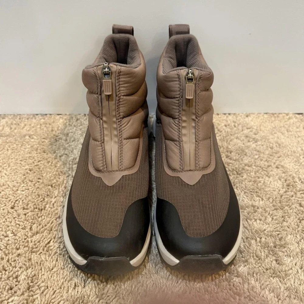 The North Face ThermoBall Eco Zip Ankle Snow Boots Brown Womens 8 NF0A5LWF
